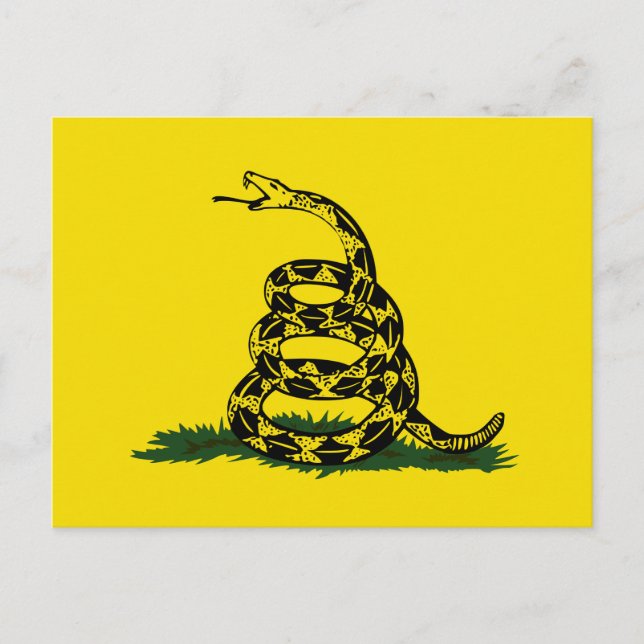 Postal Variante de la bandera de Gadsden (Anverso)