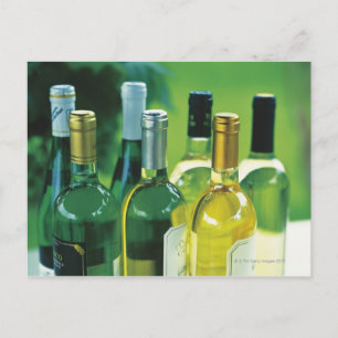 Postal Variedad de botellas de vino