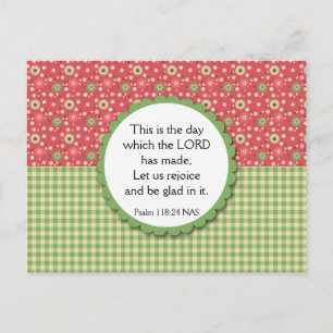Postal Variedad de Bouquet Floral Biblia Postcard Verso