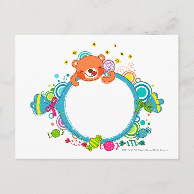 Postal Variedad de caramelos (Anverso)