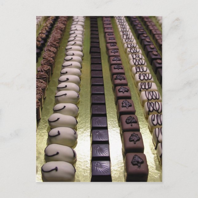 Postal Variedad de chocolate (Anverso)