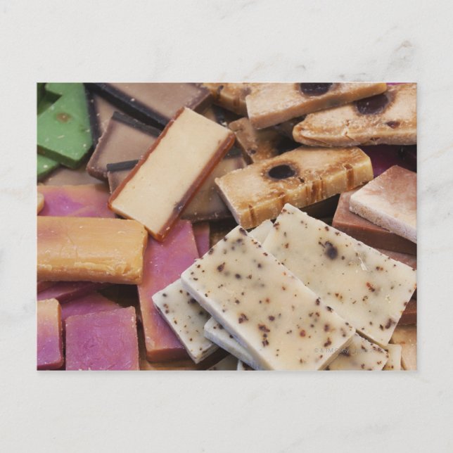 Postal Variedad de jabones orgánicos hechos a mano (Anverso)
