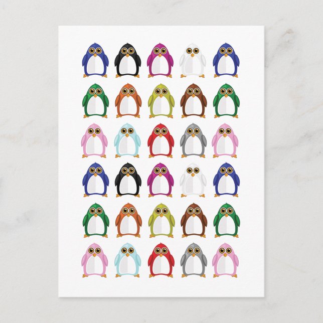 Postal Variedad pingüina (Anverso)