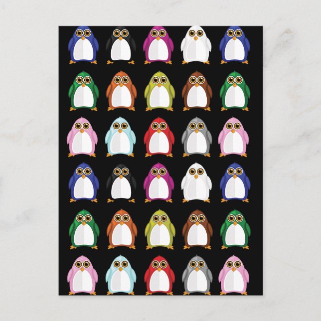 Postal Variedad pingüina (2) (Anverso)