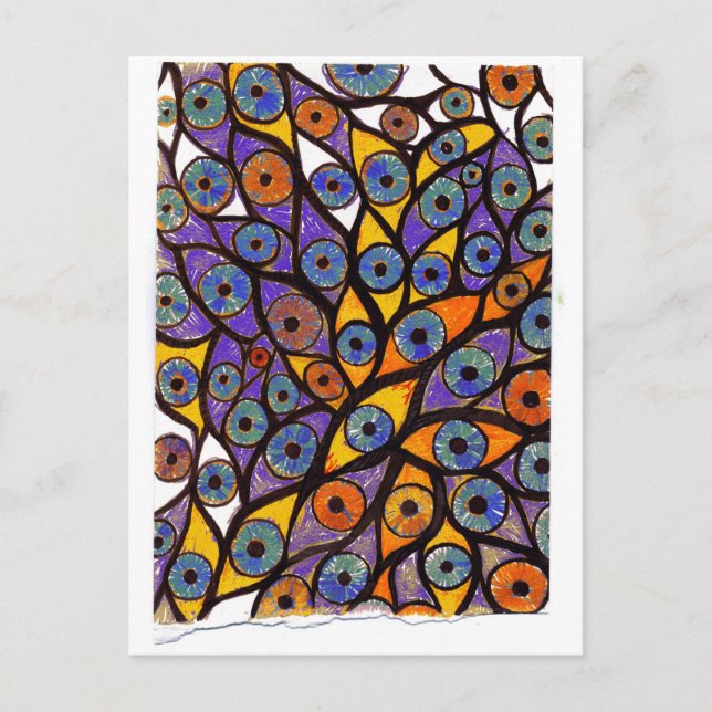 Postal Varios ojos (Anverso)