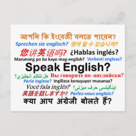 Postal Varios productos de idiomas - ¿Hablar inglés?