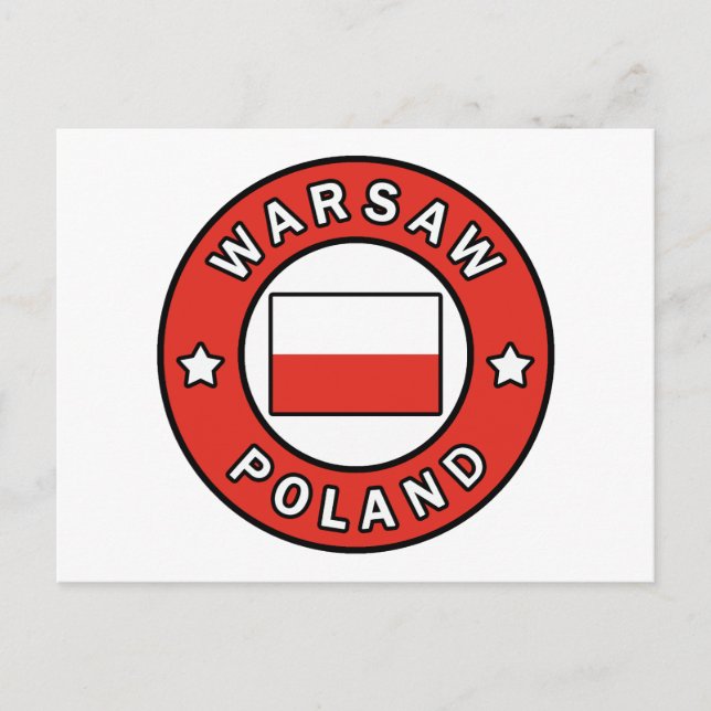 Postal Varsovia Polonia (Anverso)