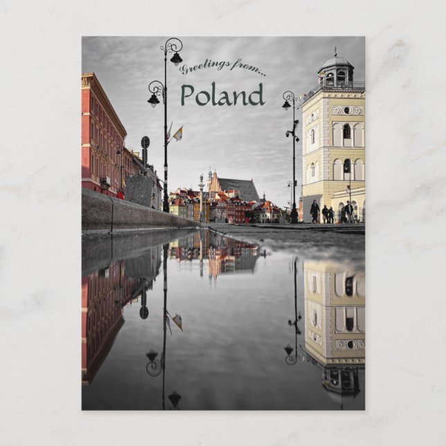 Postal Varsovia Polonia (Anverso)