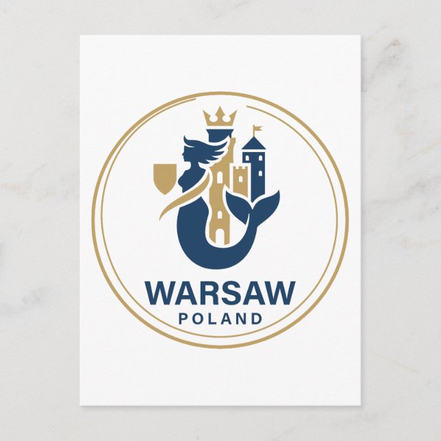 Postal Varsovia Polonia Europa (Anverso)