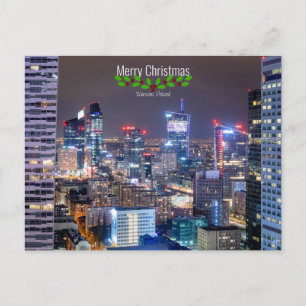 Postal Varsovia, Polonia, Feliz Navidad,