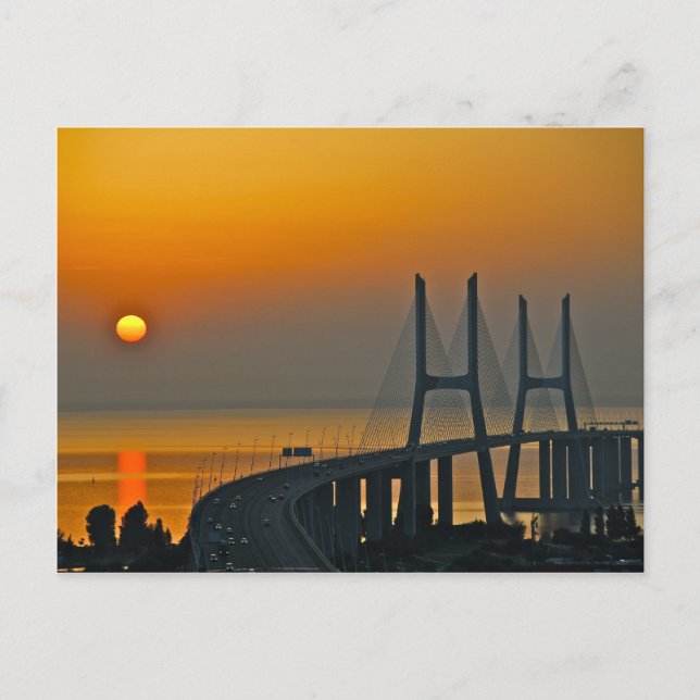Postal Vasco de Gama Puente Lisboa Portugal (Anverso)