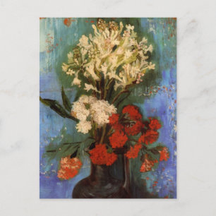 Postal Vase con Carnations de Vincent van Gogh