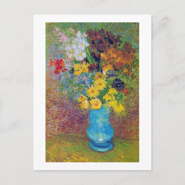 Postal Vase con Daisies y Anemones, Van Gogh (Anverso)