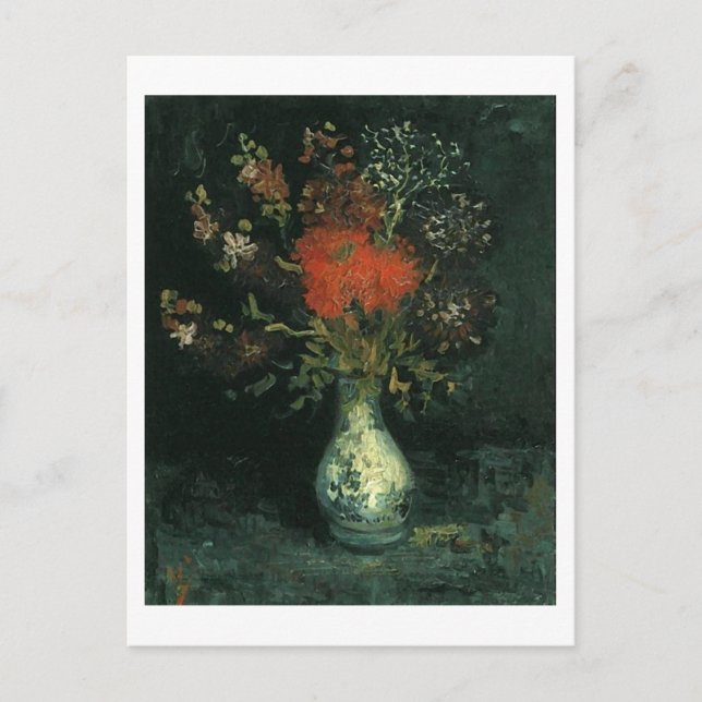 Postal Vase con flores, Bella Artes Van Gogh (Anverso)