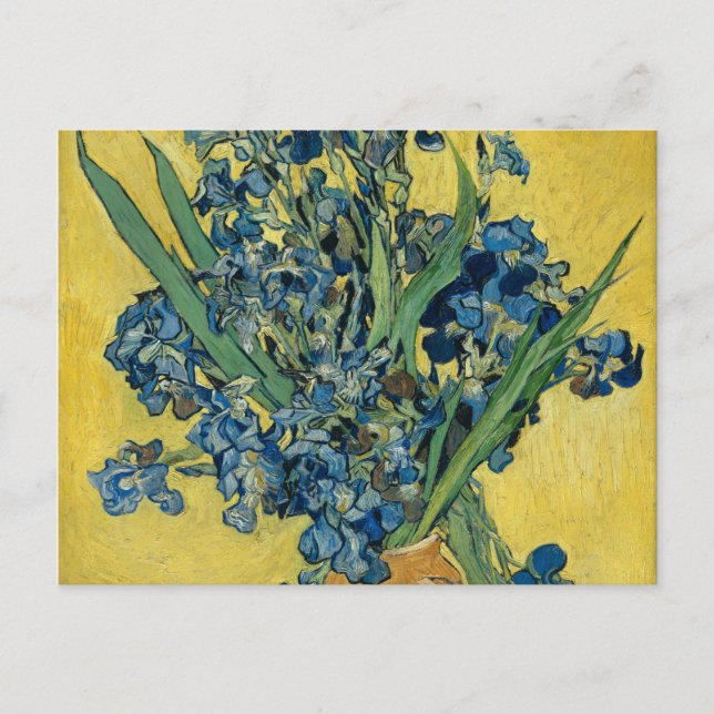 Postal Vase con irlandeses de Van Gogh - Vida fija (Anverso)