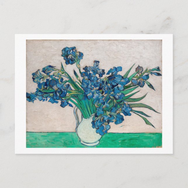 Postal Vase con irlandeses, Van Gogh (Anverso)