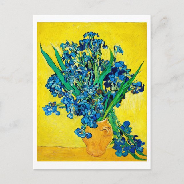 Postal Vase con irlandeses, Van Gogh (Anverso)