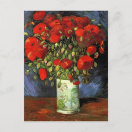 Postal Vase con los rojos de Vincent Van Gogh
