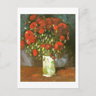 Postal Vase Con Poppies Rojos (F279)Van Gogh Bella Artes