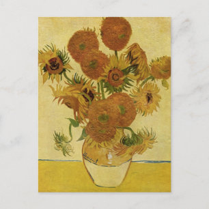 Postal Vase con quince girasoles, Bella Artes Van Gogh