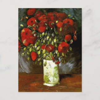 Postal Vase con rojos de los pepinos Van Gogh Bella Artes