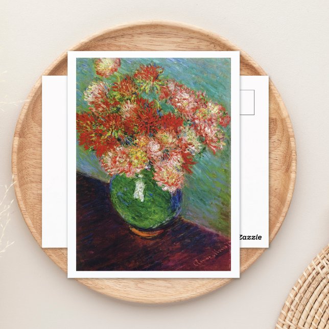 Postal Vase de crisantemos Claude Monet (Subido por el creador)