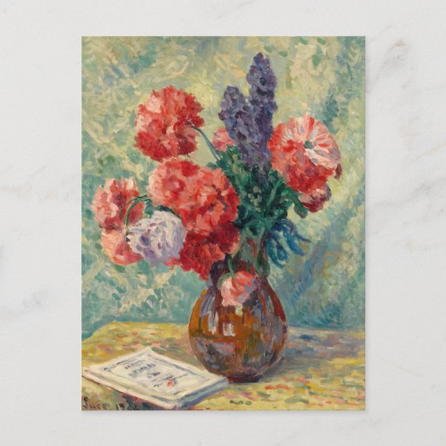 Postal Vase de Fleurs | Maximilien Luce (Anverso)