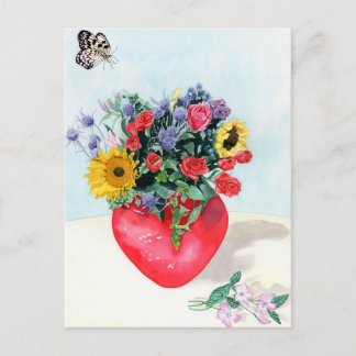Postal Vase de flores