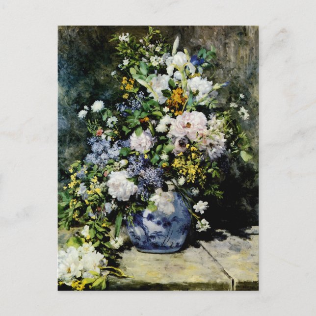 Postal Vase de flores (Anverso)