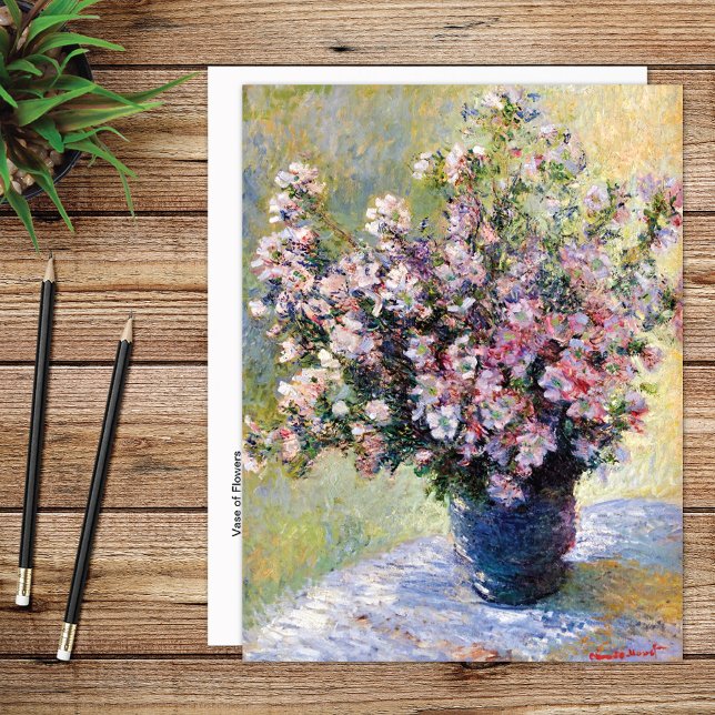 Postal Vase de Flores Claude Monet (Subido por el creador)
