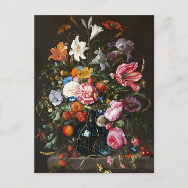 Postal Vase de flores | Jan Davidsz de Heem (Anverso)