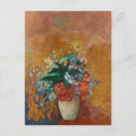 Postal Vase de flores - Pintura de aceite de Odilon Redon