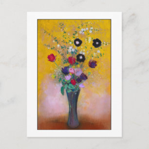 Postal Vase de flores por Redon