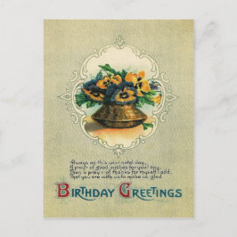 Postal Vase de Pansies