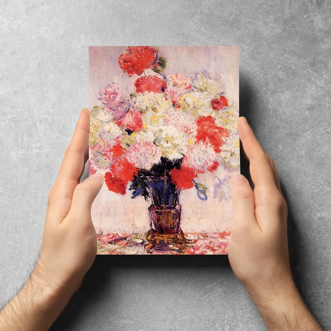 Postal Vase de Peonies Claude Monet (Subido por el creador)