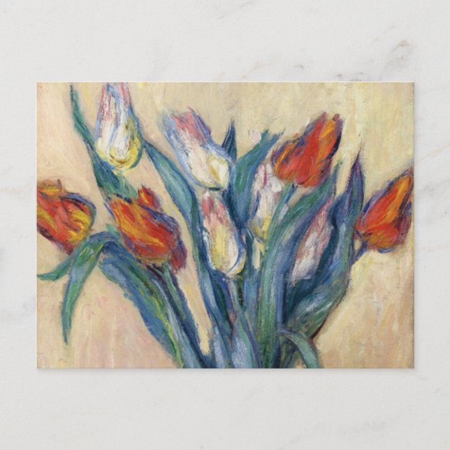 Postal Vase de Tulips - Claude Monet (Anverso)