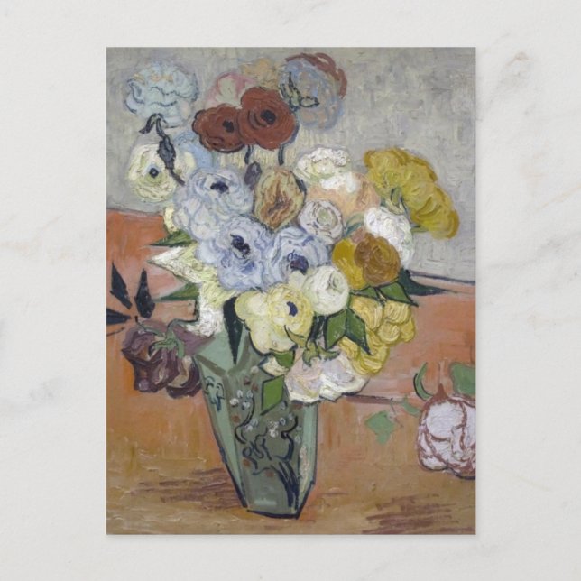 Postal Vase japonesa - Vincent Van Gogh (Anverso)