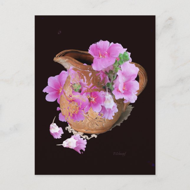 Postal Vase y flores (Anverso)