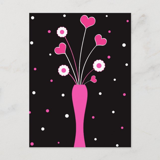 Postal Vasito rosa - Postcard (Anverso)