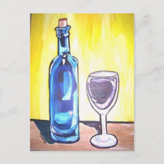 Postal vaso de vino