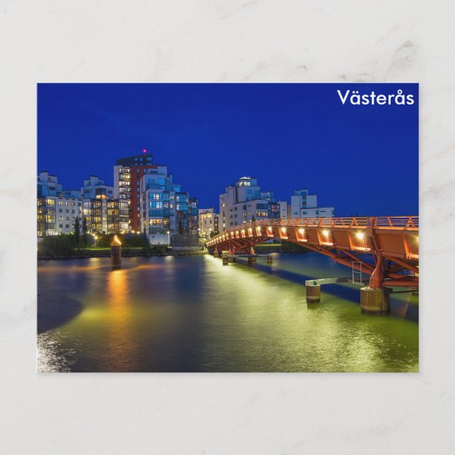 Postal Västerås, Suecia (Anverso)