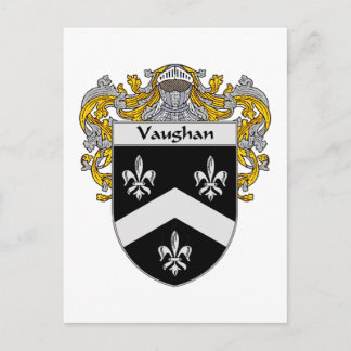 Postal Vaughan Escudo de Armas (Mantled)