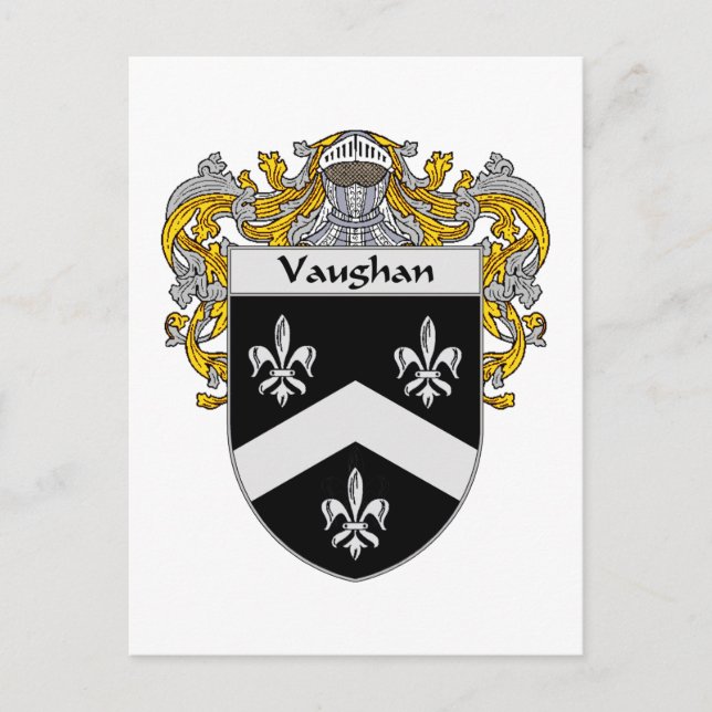 Postal Vaughan Escudo de Armas (Mantled) (Anverso)
