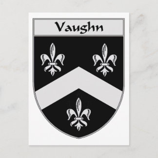 Postal Vaughn Escudo de armas/reposo familiar