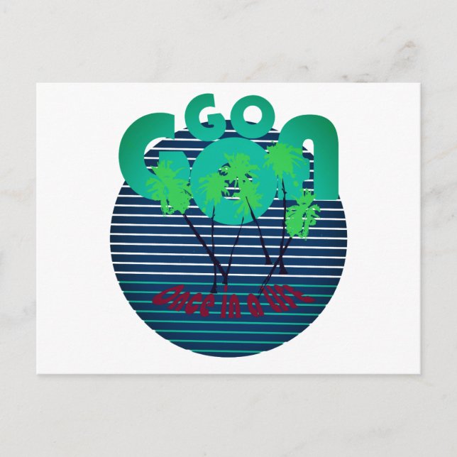 Postal váyase bien - una vez en la vida (Anverso)