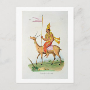 Postal Vayu, grabado por C. de Motte (1785-1836) (color