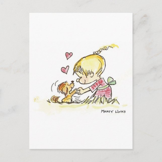 Postal VDA-006 Doggy Devotion (Anverso)