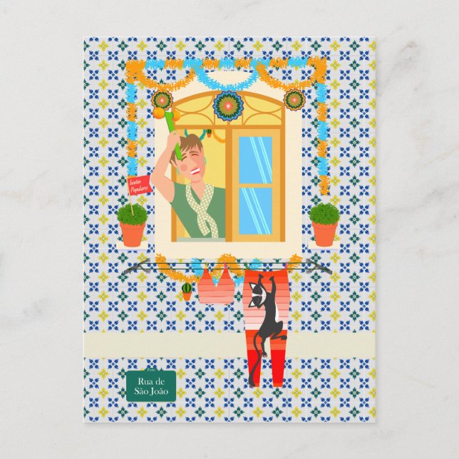 Postal Vecino de San Juan Portugués Festa (Anverso)