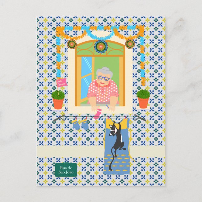 Postal Vecino de San Juan Portugués Festa (Anverso)