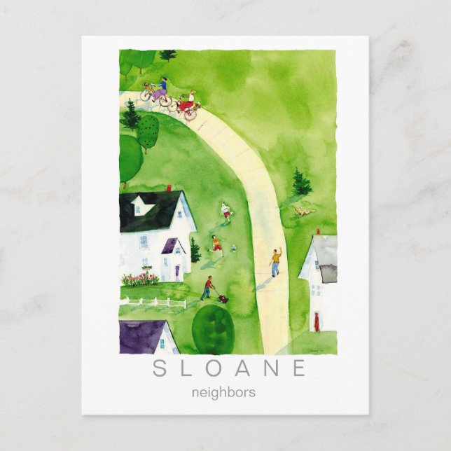 Postal vecinos (Anverso)